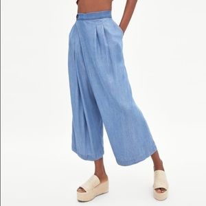 Zara Lyocell wide leg pants